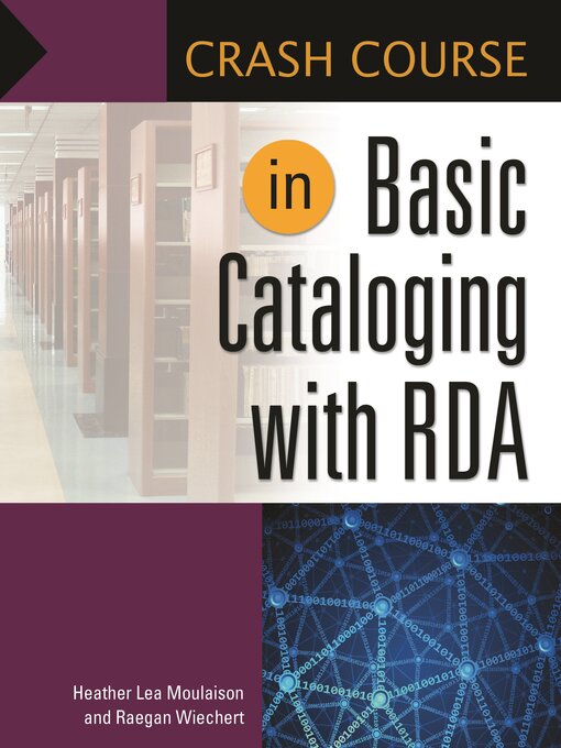 Cover of Crash Course in Basic Cataloging with RDA